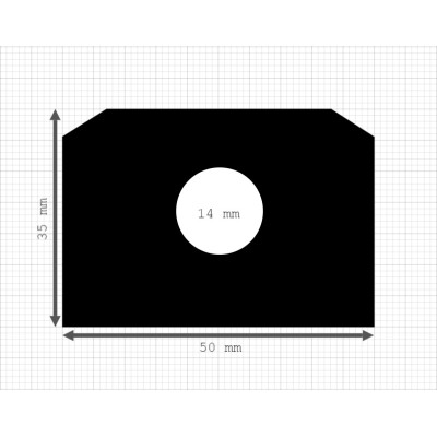 Luikenpakking | EPDM | 50 x 35 mm